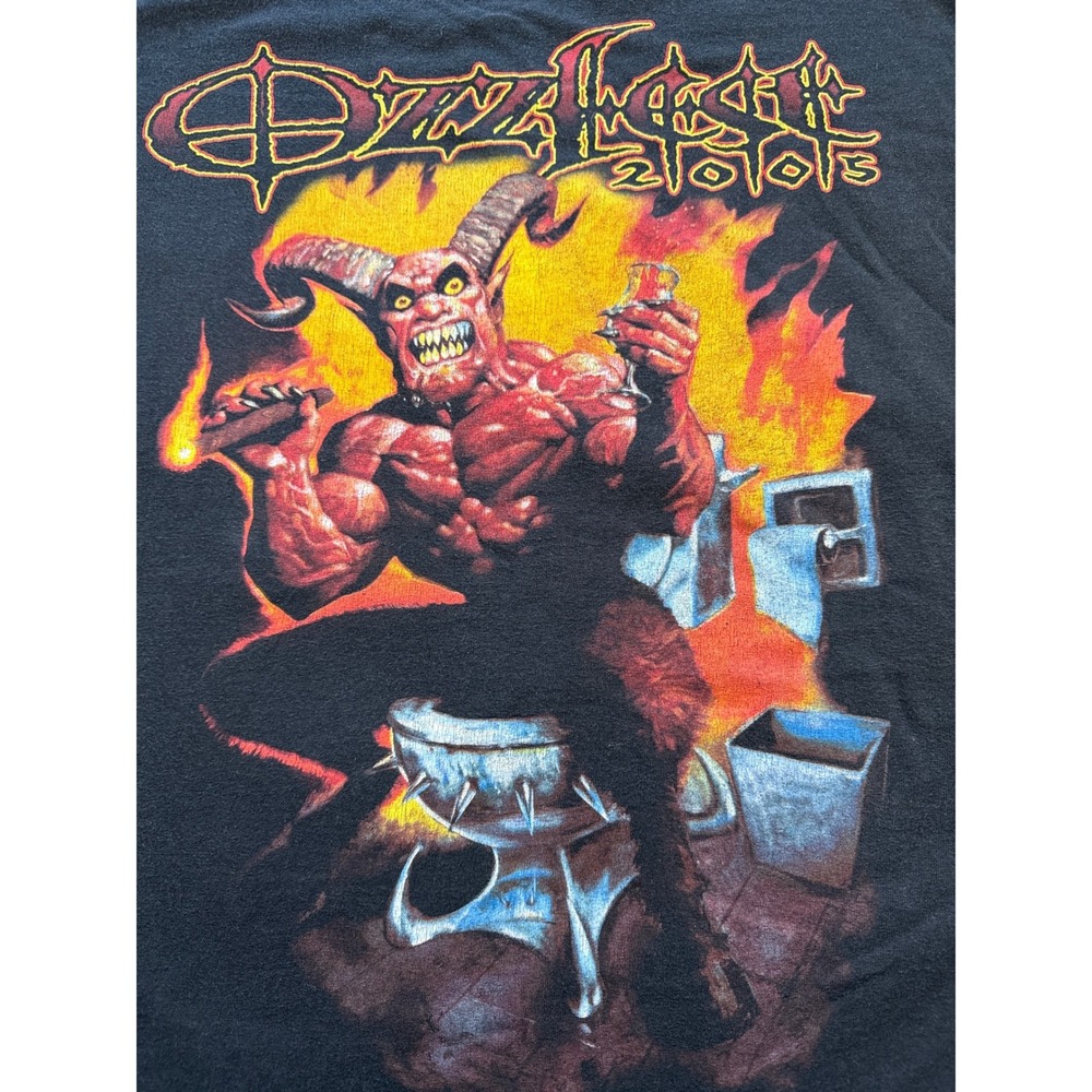 Vintage Ozzfest 2005 Tour Shirt Ozzy Osbourne Black Sabbath XL Black Anvil - Picture 4 of 10